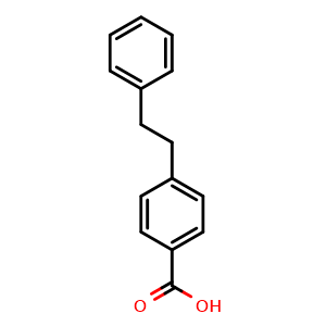 Chemical structure of 4-(2-Phenylethyl)benzoic acid , CAS 785-79-5, AChemBlock P36063