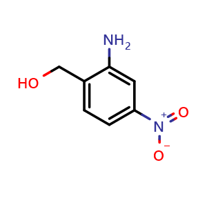 Chemical structure of 2-Amino-4-nitrobenzenemethanol , CAS 78468-34-5, AChemBlock P36068