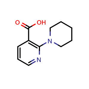 Chemical structure of 2-Piperidinonicotinic acid , CAS 78253-61-9, AChemBlock P36076