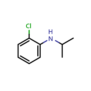 Chemical structure of N-Isopropyl-2-chloroaniline , CAS 78235-07-1, AChemBlock P36079