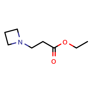 Chemical structure of Ethyl 3-(azetidin-1-yl)propionate , CAS 7730-42-9, AChemBlock P36131