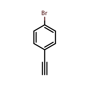 Chemical structure of 4-Bromophenylacetylene , CAS 766-96-1, AChemBlock P36174