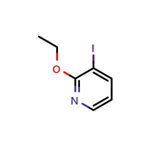 Chemical structure of 2-Ethoxy-3-iodo-pyridine , CAS 766557-60-2, AChemBlock P36178