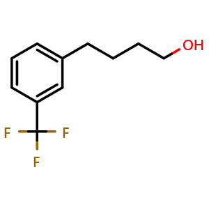 Chemical structure of 3-(Trifluoromethyl)-benzenebutanol , CAS 75906-37-5, AChemBlock P36217