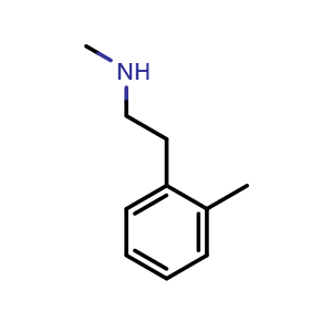 Chemical structure of N,2-Dimethyl-benzeneethanamine , CAS 756500-61-5, AChemBlock P36240