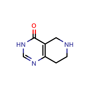Chemical structure of 5,6,7,8-Tetrahydropyrido[4,3-d]pyrimidin-4-one , CAS 756437-41-9, AChemBlock P36244