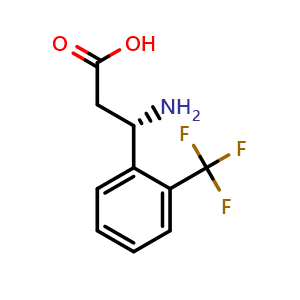 Chemical structure of (S)-2-Trifluoromethyl-b-phenylalanine , CAS 755749-11-2, AChemBlock P36247