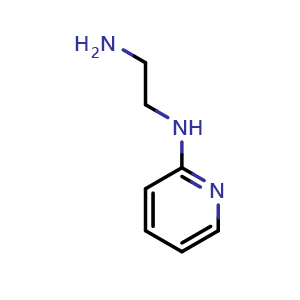 Chemical structure of N1-2-Pyridinyl-1,2-ethanediamine , CAS 74764-17-3, AChemBlock P36299