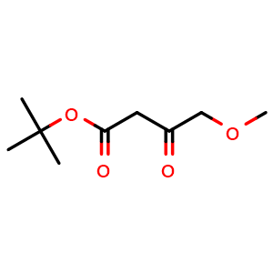 Chemical structure of tert-Butyl 4-methoxy-3-oxobutanoate , CAS 74530-59-9, AChemBlock P36317