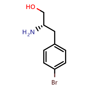 Chemical structure of (S)-b-Amino-4-bromobenzenepropanol , CAS 742686-69-7, AChemBlock P36332