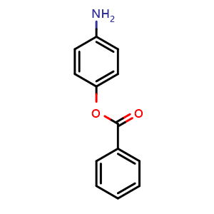 Chemical structure of 4-Amino-phenol 1-benzoate , CAS 720-98-9, AChemBlock P36431
