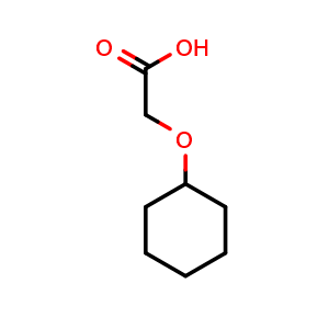 Chemical structure of Cyclohexyloxy-acetic acid , CAS 71995-54-5, AChemBlock P36437