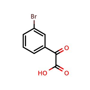 Chemical structure of 3-Bromobenzoylformic acid , CAS 7194-78-7, AChemBlock P36439