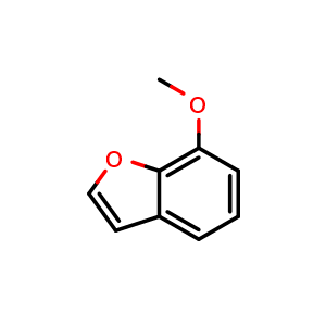 Chemical structure of 7-Methoxybenzofuran , CAS 7168-85-6, AChemBlock P36448