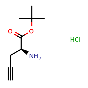 tert-Butyl (2S)-2-Amino-4-pentynoate hydrochloride