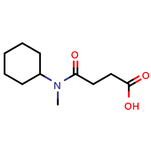 Chemical structure of 4-(N-Methyl-cyclohexylamino)-4-oxo-butanoic acid , CAS 714278-92-9, AChemBlock P36462