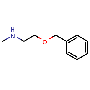 Chemical structure of N-Methyl-2-(phenylmethoxy)-ethanamine , CAS 71126-62-0, AChemBlock P36478