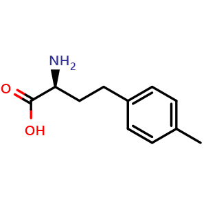 Chemical structure of (S)-4-Methylhomophenylalanine , CAS 709609-35-8, AChemBlock P36495