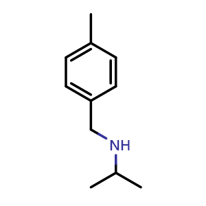 Chemical structure of N-(4-Methylphenylmethyl)isopropylamine , CAS 70894-75-6, AChemBlock P36503