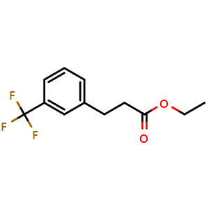 Chemical structure of Ethyl 3-(3-trifluoromethylphenyl)propanoate , CAS 70311-33-0, AChemBlock P36533