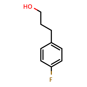 Chemical structure of 3-(4-Fluorophenyl)propan-1-ol , CAS 702-15-8, AChemBlock P36540