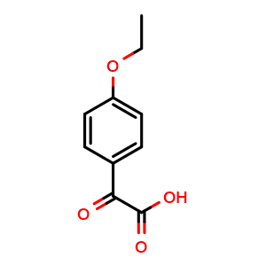 Chemical structure of 4-Ethoxy-benzoylformic acid , CAS 70080-55-6, AChemBlock P36545