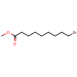 Chemical structure of 9-Bromo-nonanoic acid methyl ester , CAS 67878-15-3, AChemBlock P36645