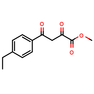 Chemical structure of Methyl 4-ethyl-a,g-dioxo-benzenebutanoate , CAS 66751-98-2, AChemBlock P36739