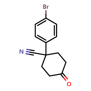4-Cyano-4-(4-bromophenyl)cyclohexanone