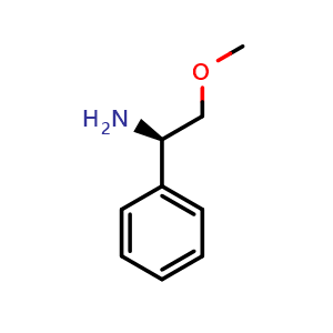 Chemical structure of (R)-a-(Methoxymethyl)benzenemethanamine , CAS 64715-85-1, AChemBlock P36845