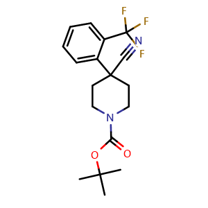 1-Boc-4-cyano-4-(2-CF3-phenyl)piperidine