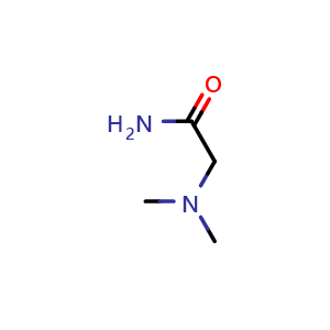 Chemical structure of 2-(Dimethylamino)-acetamide , CAS 6318-44-1, AChemBlock P36935