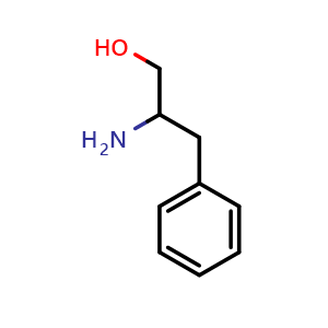 Chemical structure of b-Amino-benzenepropanol , CAS 63113-84-8, AChemBlock P36941