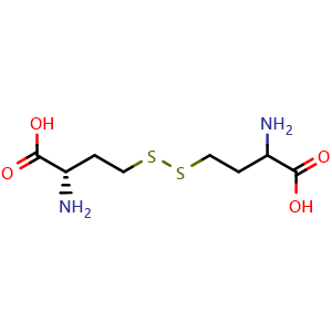 Chemical structure of L-Homocystine , CAS 626-72-2, AChemBlock P36978