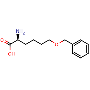 Chemical structure of 6-(Benzyloxy)-L-norleucine , CAS 625845-34-3, AChemBlock P36986