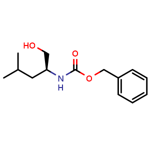 Chemical structure of Cbz-L-Leucinol , CAS 6216-61-1, AChemBlock P37016