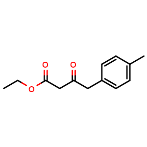 Chemical structure of 4-Methyl-b-oxo-benzenebutanoic acid ethyl ester , CAS 62135-86-8, AChemBlock P37019
