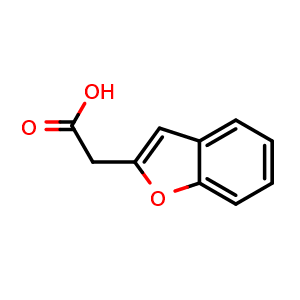 Chemical structure of 2-Benzofuranacetic acid , CAS 62119-70-4, AChemBlock P37021