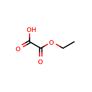 Chemical structure of Ethanedioic acid 1-ethyl ester , CAS 617-37-8, AChemBlock P37044