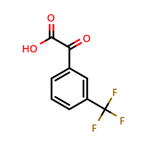 Chemical structure of 3-(Trifluoromethyl)benzoylformic acid , CAS 61560-95-0, AChemBlock P37050