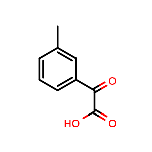 Chemical structure of 2-(3-Methylphenyl)-2-oxoacetic acid , CAS 61560-94-9, AChemBlock P37051