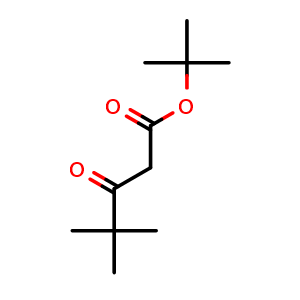 Chemical structure of tert-Butyl pivaloylacetate , CAS 61540-31-6, AChemBlock P37055