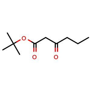 Chemical structure of tert-Butyl 3-oxohexanoate , CAS 61540-30-5, AChemBlock P37056