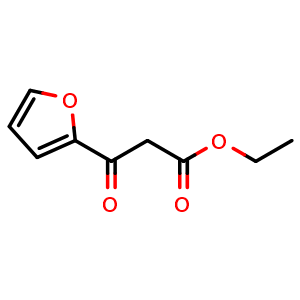 Chemical structure of Ethyl 3-(2-furyl)-3-oxopropionate , CAS 615-09-8, AChemBlock P37058