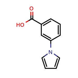 Chemical structure of 3-(1H-Pyrrol-1-yl)benzoic acid , CAS 61471-45-2, AChemBlock P37074