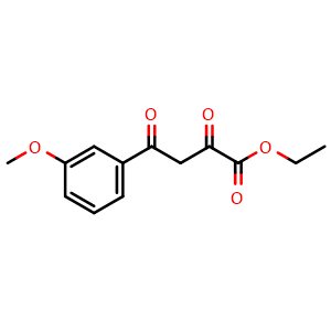 Chemical structure of Ethyl 3-methoxy-a,g-dioxo-benzenebutanoate , CAS 60943-40-0, AChemBlock P37104