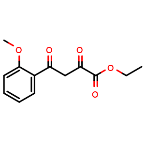 Chemical structure of Ethyl 2-methoxy-a,g-dioxo-benzenebutanoate , CAS 60943-39-7, AChemBlock P37105