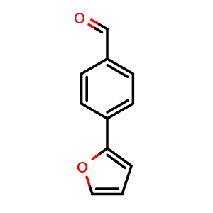 Chemical structure of 4-(2-Furanyl)benzaldehyde , CAS 60456-77-1, AChemBlock P37144