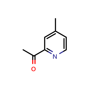Chemical structure of 2-Acetyl-4-methylpyridine , CAS 59576-26-0, AChemBlock P37184