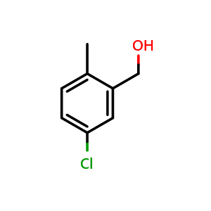 Chemical structure of (5-Chloro-2-methylphenyl)methanol , CAS 58966-29-3, AChemBlock P37211